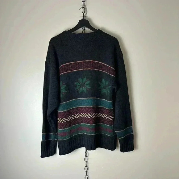 Vintage Steel  Sport Abstract Patterned Sweater Medium - Picture 2 of 5